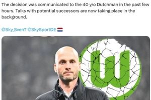 德甲10轮仅8分，德天空记者：沃尔夫斯堡主帅西蒙尼斯下课